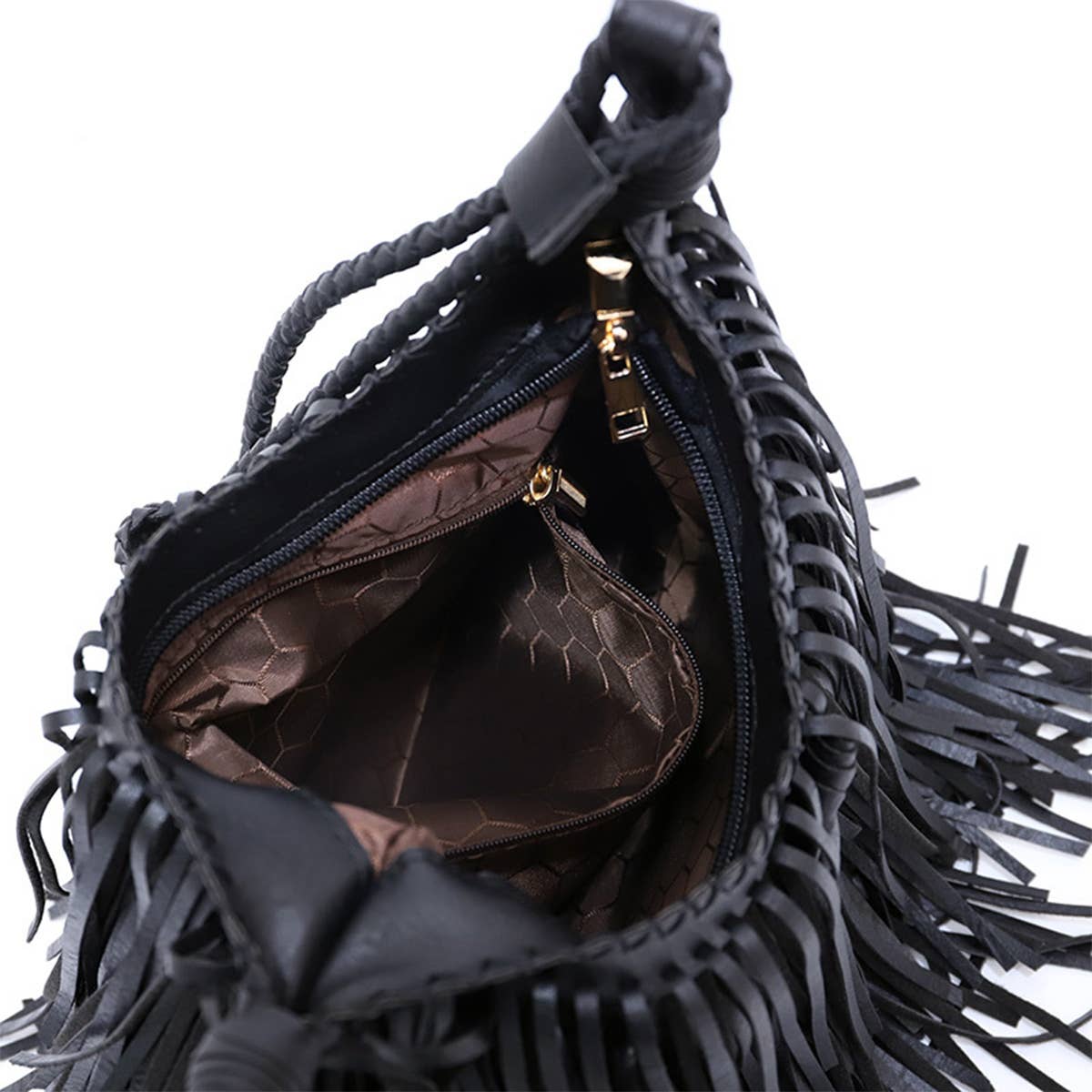 WOMEN RETRO TASSEL DIAGONAL SHOULDER BAG