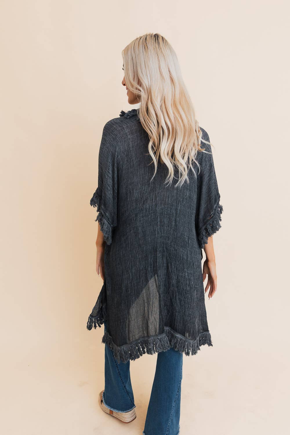 Bestselling Sun-bleached Fringe Ruffle Kimono☀️