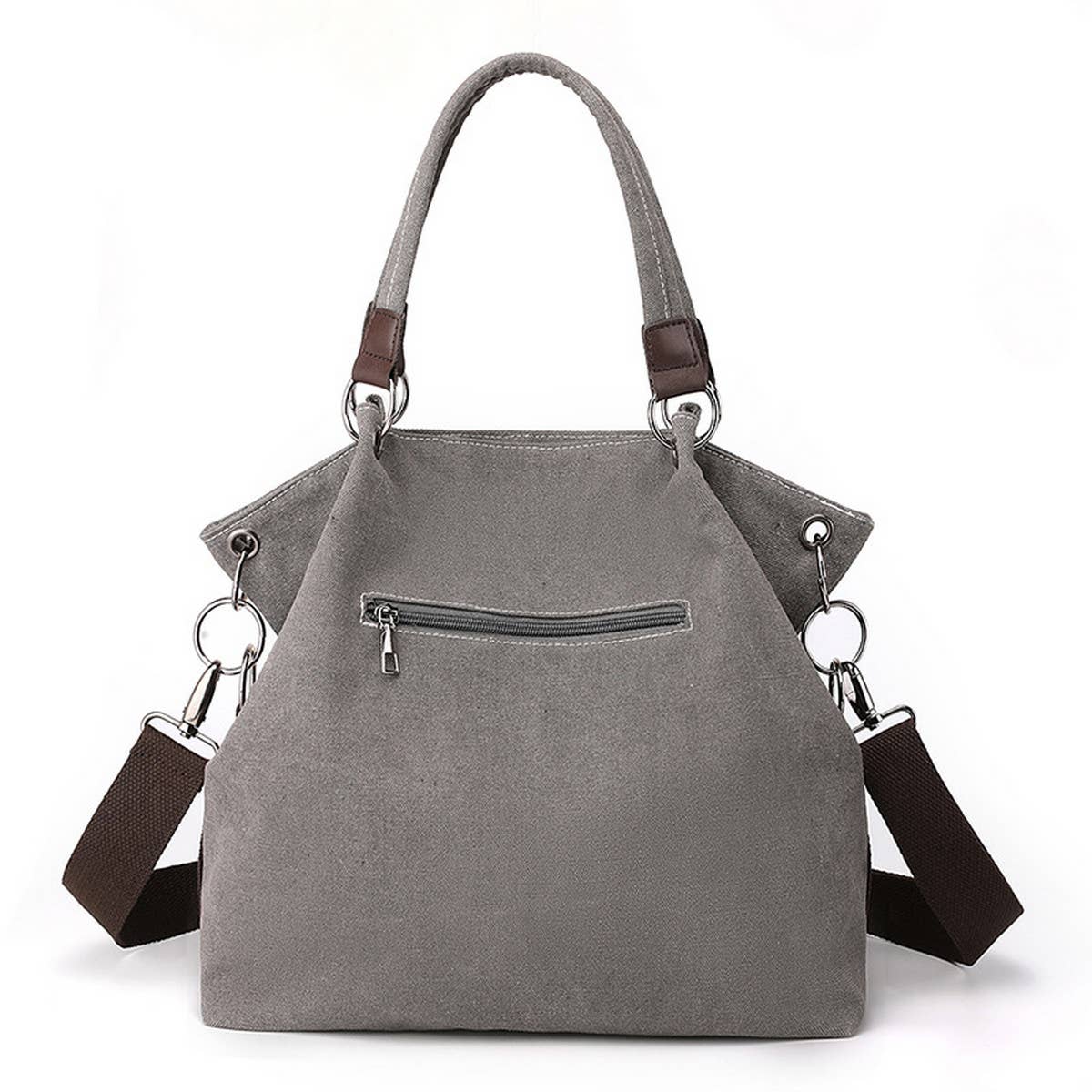 RETRO STITCHING CANVAS TOTE BAG_CWAB1256
