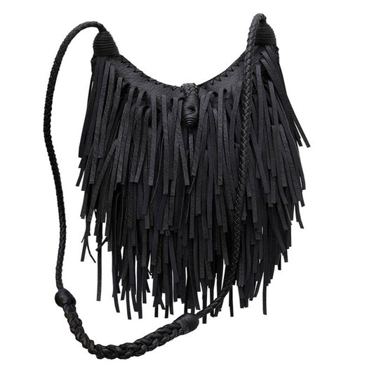 WOMEN RETRO TASSEL DIAGONAL SHOULDER BAG