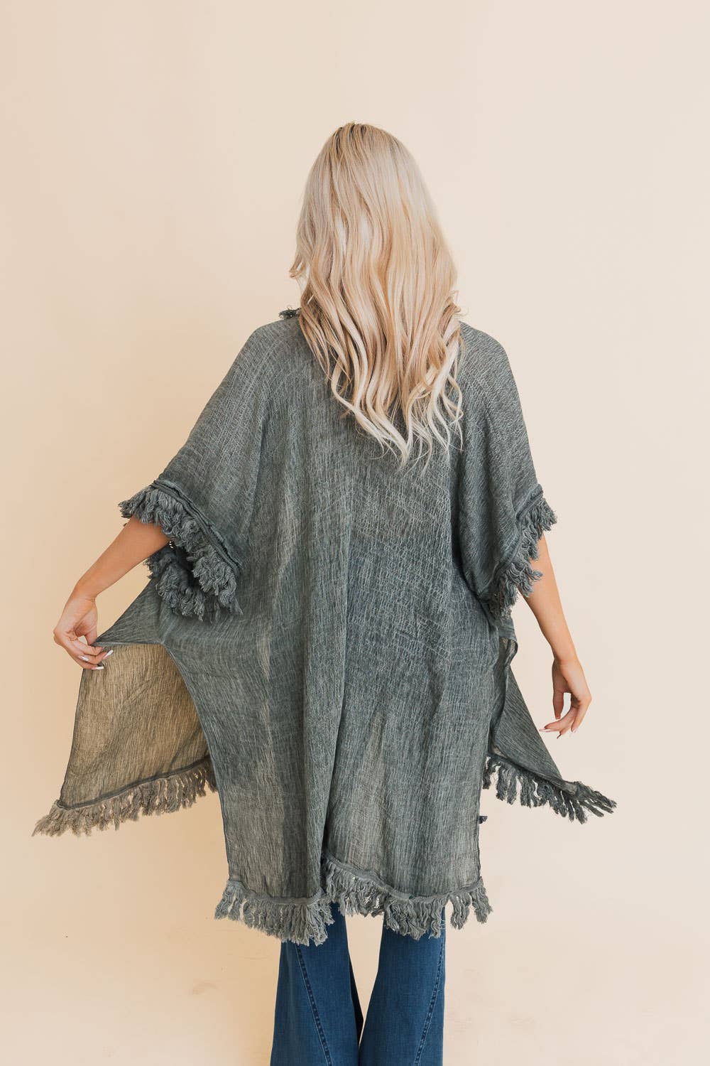 Bestselling Sun-bleached Fringe Ruffle Kimono☀️